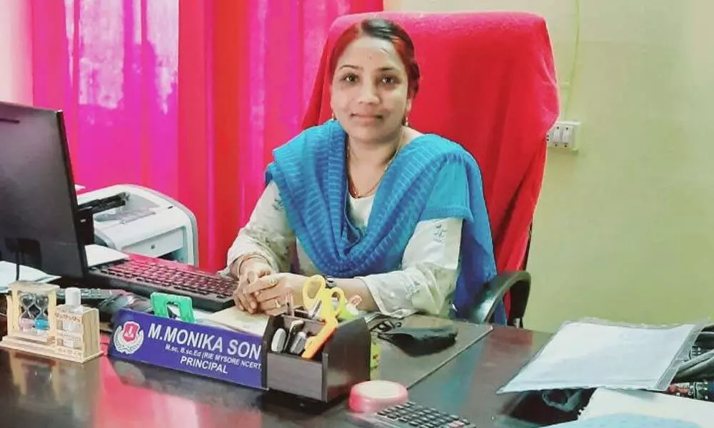Minority Gurukul Principal M Monika Sony