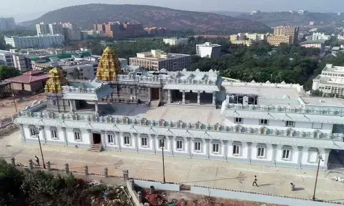 A view of Sri Venkateswara Swamy temple at Yendada in Visakhapatnam