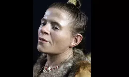 Model of a Neolithic woman. (Oscar Nilsson)