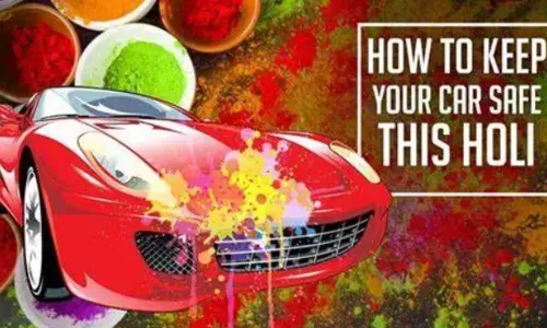 Enjoy holi with your loved ones, at the same time, ensure you keep your car safe. this holi.