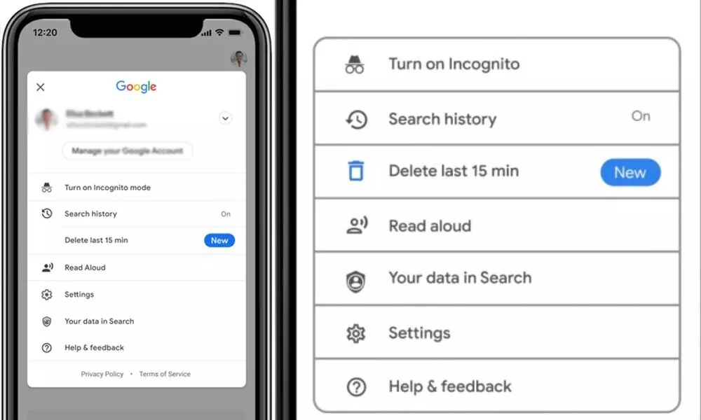 Googles Android app will now let you delete the last 15 minutes of search history