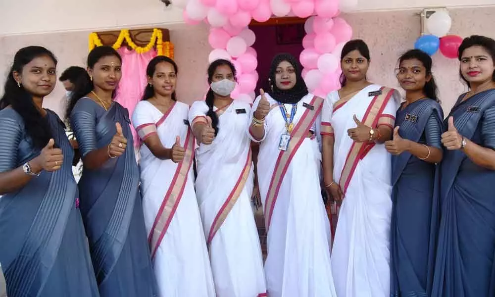 All-Women crew manning Gundla Pochampally Railway Station