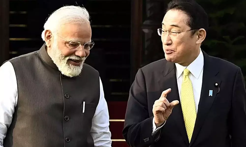 Prime Minister Narendra Modi and Japanese Prime Minister Fumio Kishida