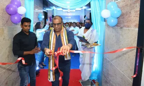 The new workplace in Hyderabad being inaugurated by CEO and Founder Raj Koneru