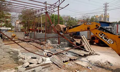 Hyderabad: Officials keep on pulling down structures along water bodies