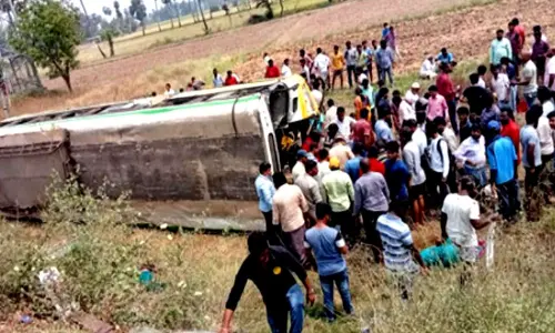 One woman killed, 34 passengers injured in Nellore as lorry collides APSRTC bus