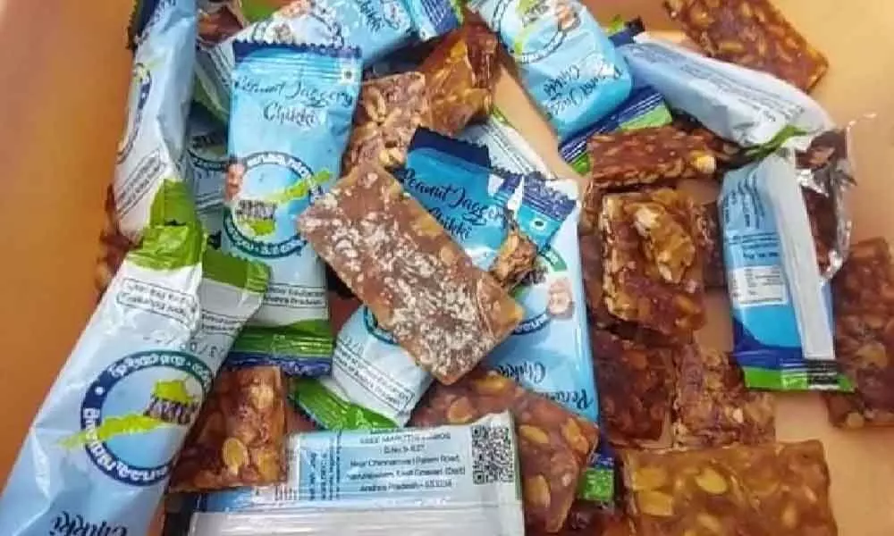 Chikki bars containing fungus supplied to the students at UP School in Sattenapali on Thursday