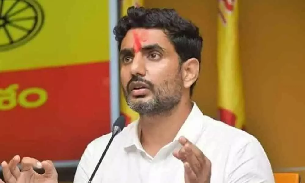 Nara Lokesh demands arrest of YSRCP sarpanch