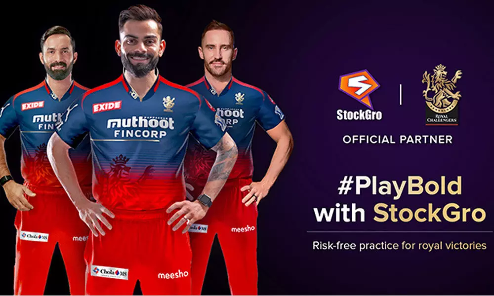 StockGro Signs Up as the Official Sponsor of Royal Challengers Bangalore