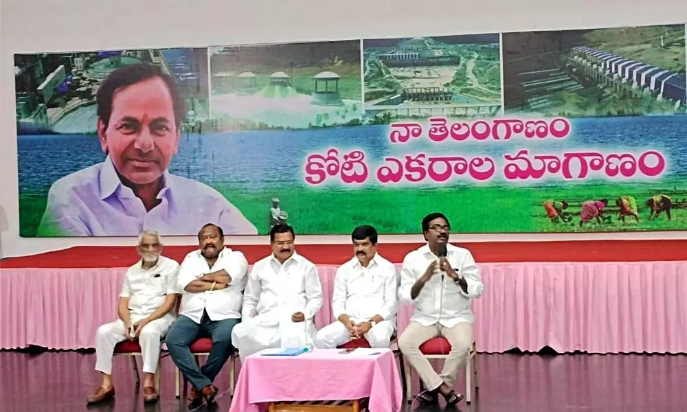 Minister for Transport Puvvada Ajay Kumar addressing the media in Hyderabad on Saturday