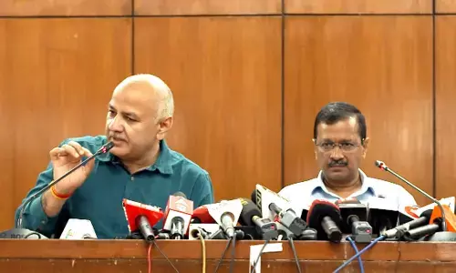 Deputy CM Manish Sisodia and Delhi CM Arvind Kejriwal
