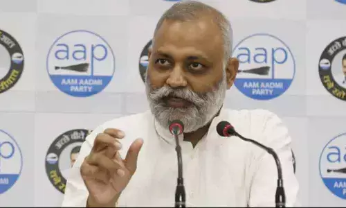 Telangana Aam Aadmi Party leader and in-charge of Somnath Bharti