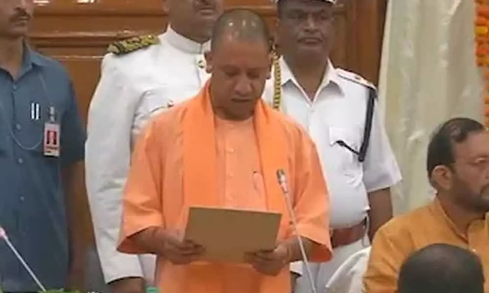 CM Yogi Adityanath takes oath as MLA in UP Legislative Assembly