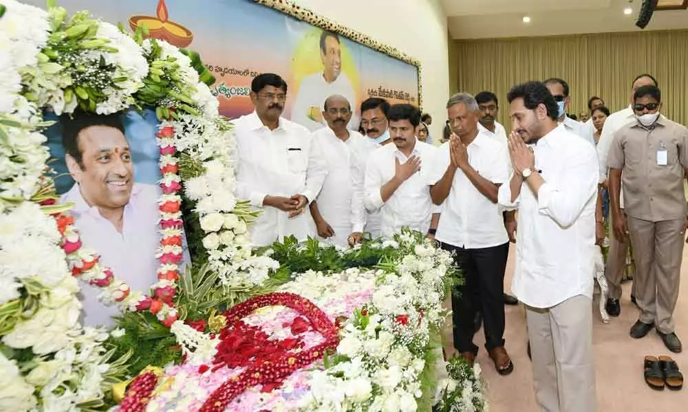 CM YS Jagan Mohan : Sangam Barrage will be named after Goutham Reddy