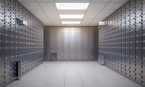Bank locker room