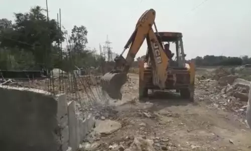 Revenue officials keep pounding on encroachments