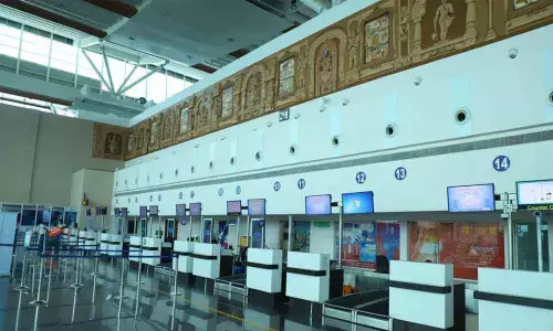 A view inside Tirupati airport