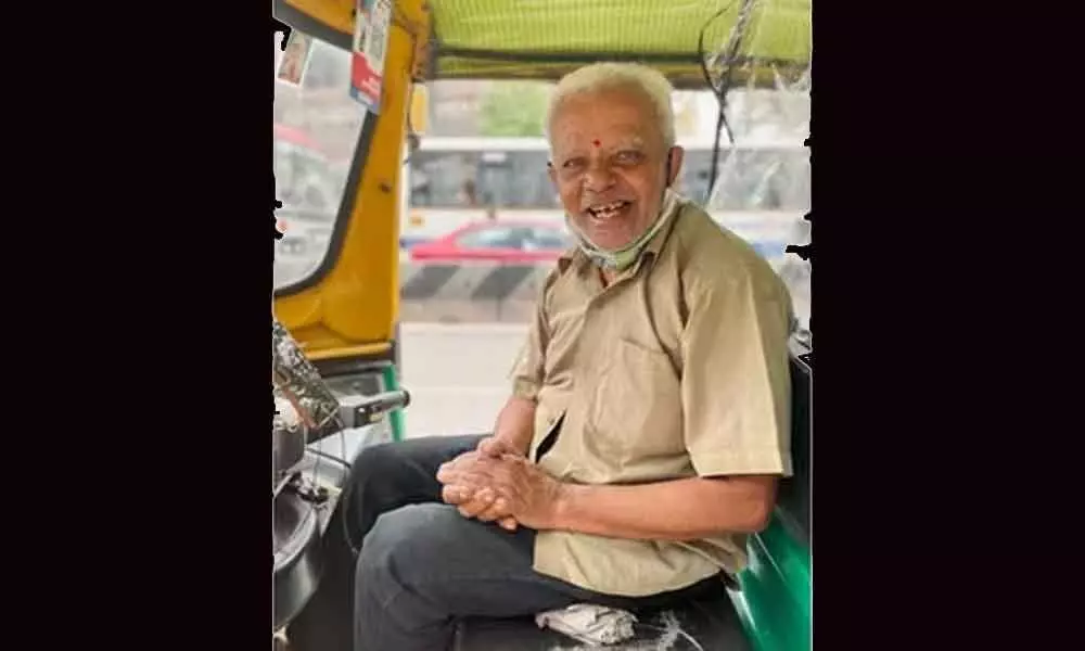 A 74-Year-Old Lecturer In Bengaluru Drive Auto For Survival