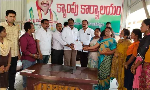 Kothagudem: Contract Gurukulam teachers demand regularisation of services