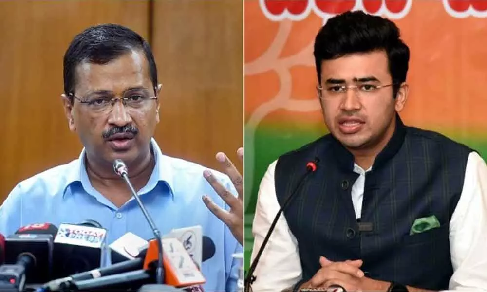 BJP Youth Wings Tejasvi Surya Demands Apology From Delhi CM