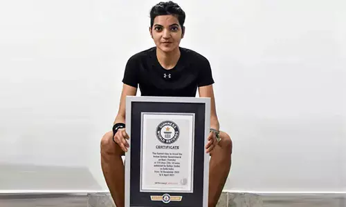 Sufiya Khan has achieved the Guinness World Record for covering the golden quadrilateral,