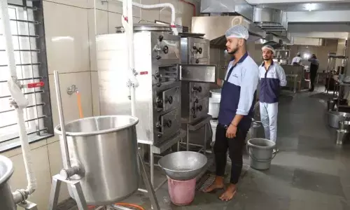 Modern kitchen comes up at VVCE hostel