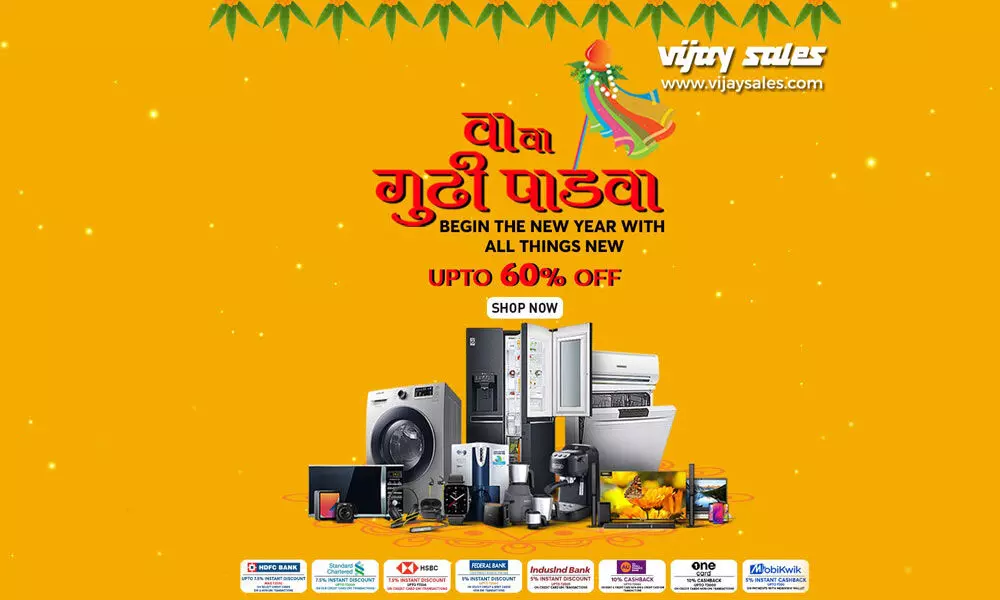 Vijay Sales announces Gudi Padwa special sale; Offers upto 60% Off on electronics