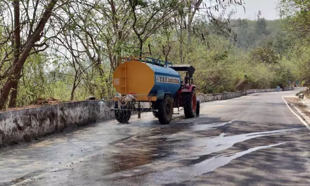 Chamundi Hills road repaired to prevent landslides