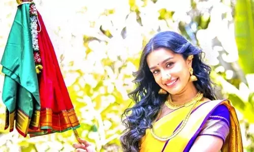 Shraddha Kapoor celebrates Gudi Padwa in traditional Nauvari saree