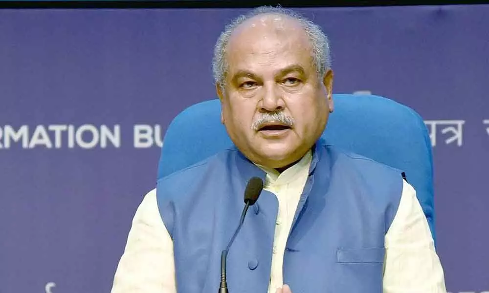 Union agriculture minister Narendra Singh Tomar