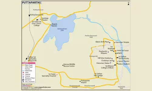 Higher edu facilities dot Anantapur; industrial zones located in Puttaparthi