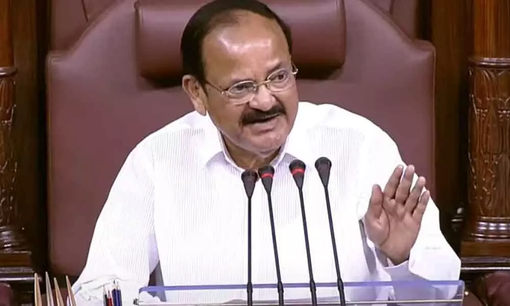 Venkaiah Naidu praises RS MPs for showing patience during discussion on 2 bills