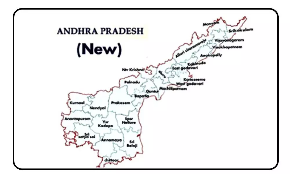 Centre assigns LGD codes to new districts formed in Andhra Pradesh
