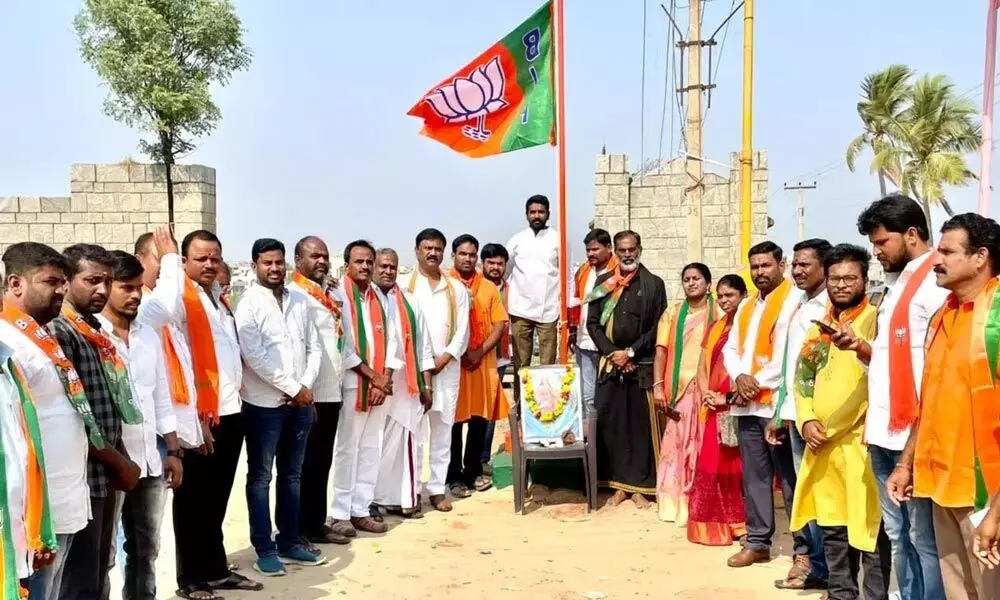 BJP 42nd Foundation Day celebrated across Rangareddy