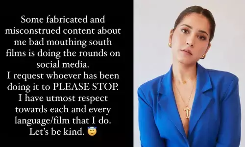 Raasshii Khanna Slams The Reports That Showcased Her Badmouthing South Films