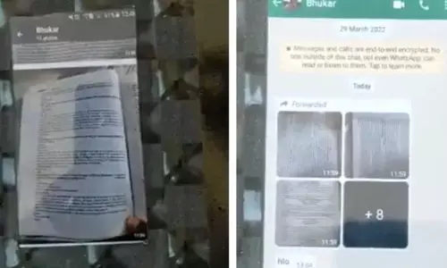 Class 10 Student Caught While Cheating With His Phone Hidden In Clipboard Made Of Glass In Haryana