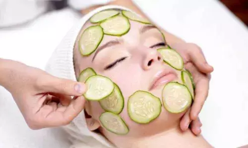 Home-made Cucumber facial mist for summer
