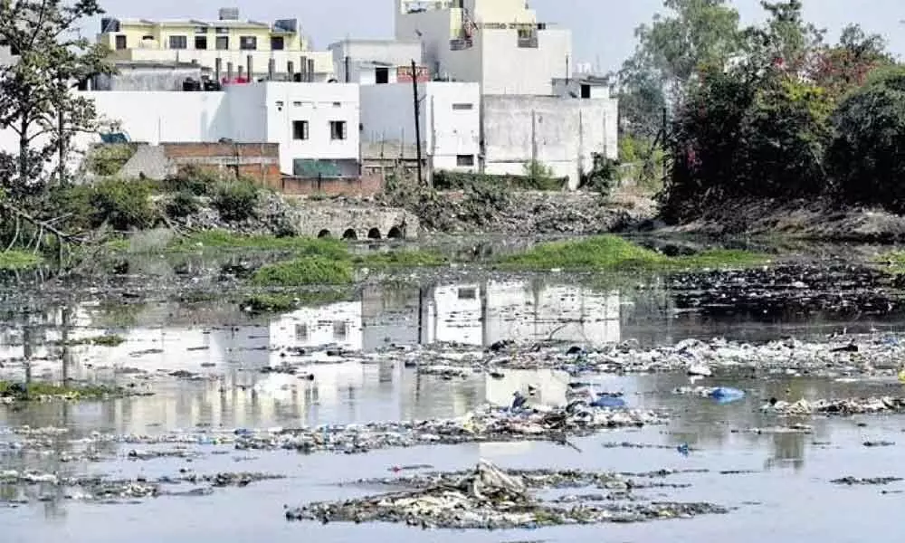 Langar House residents protest over polluted water