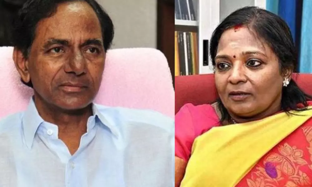 CM KCR and Governor Tamilisai Soundararajan