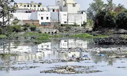 Langar House residents protest over polluted water