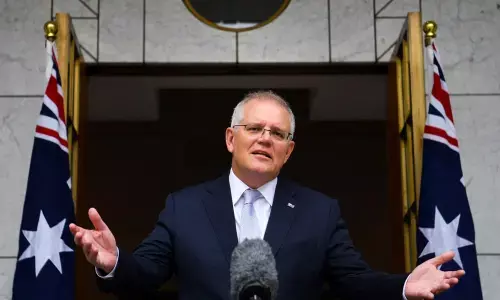 Australian prime minister Scott Morrison