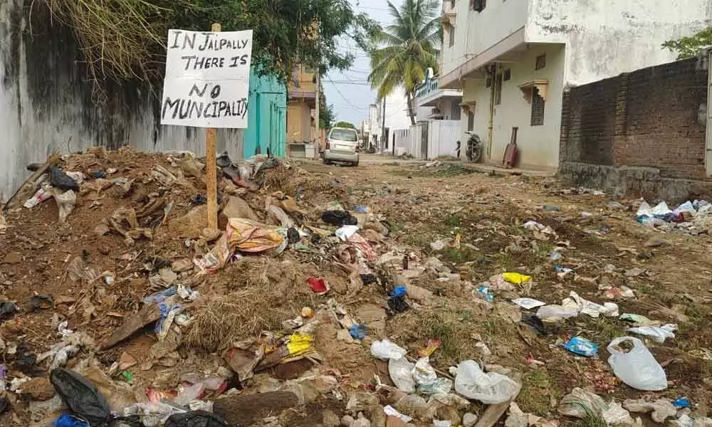 Jalpally residents raise stink over lack of response to sanitary issues
