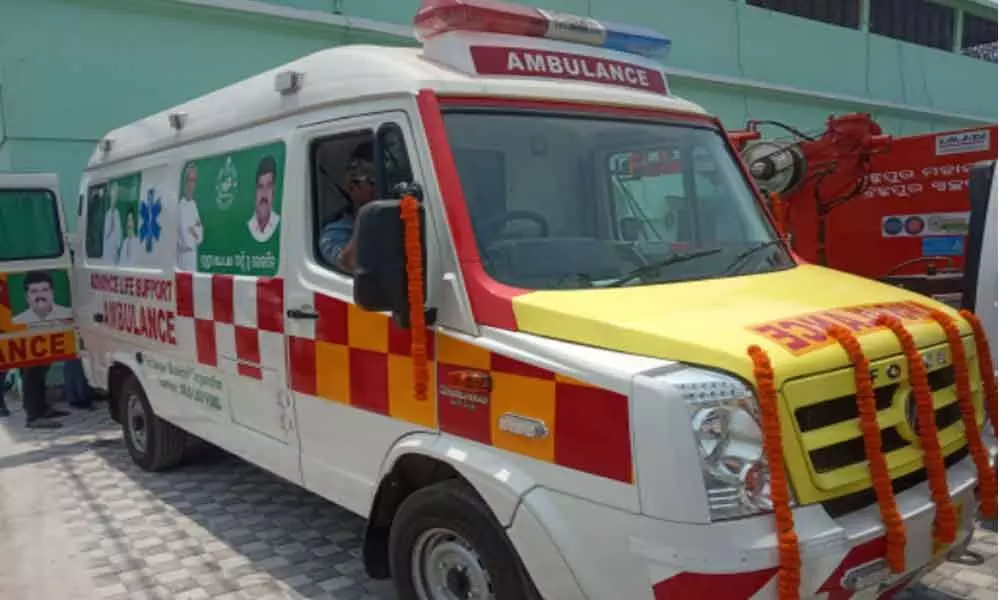 MLA Bikram donates ambulance to BeMC