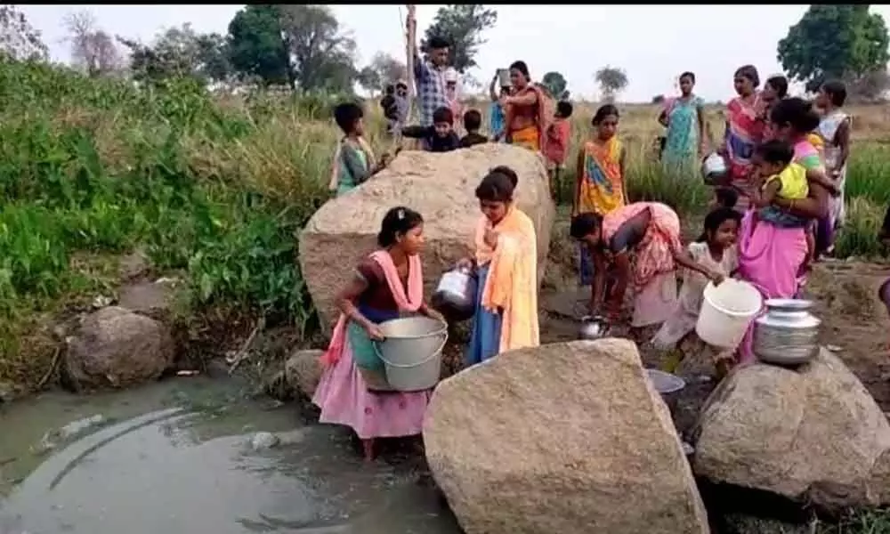 Villagers of Nabarangpur district thristing for water