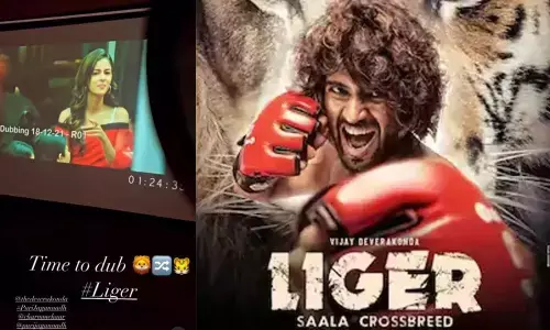 Ananya Pandey began her dubbing sessions for the Liger movie!