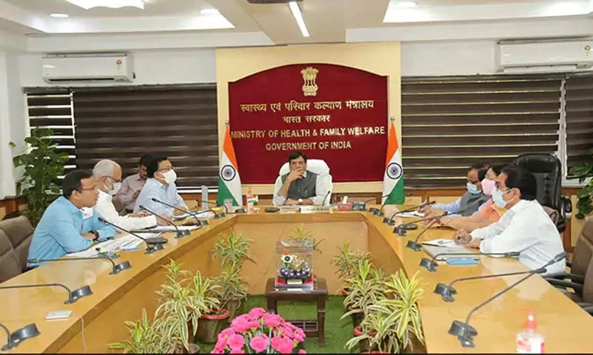 Union Health Minister Mansukh Mandaviya chaired a meeting with the officials on the new XE variant of Covid