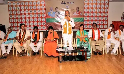 State BJP president Bandi Sanjay Kumar sees KCR’s plot to disturb Sangrama Yatra