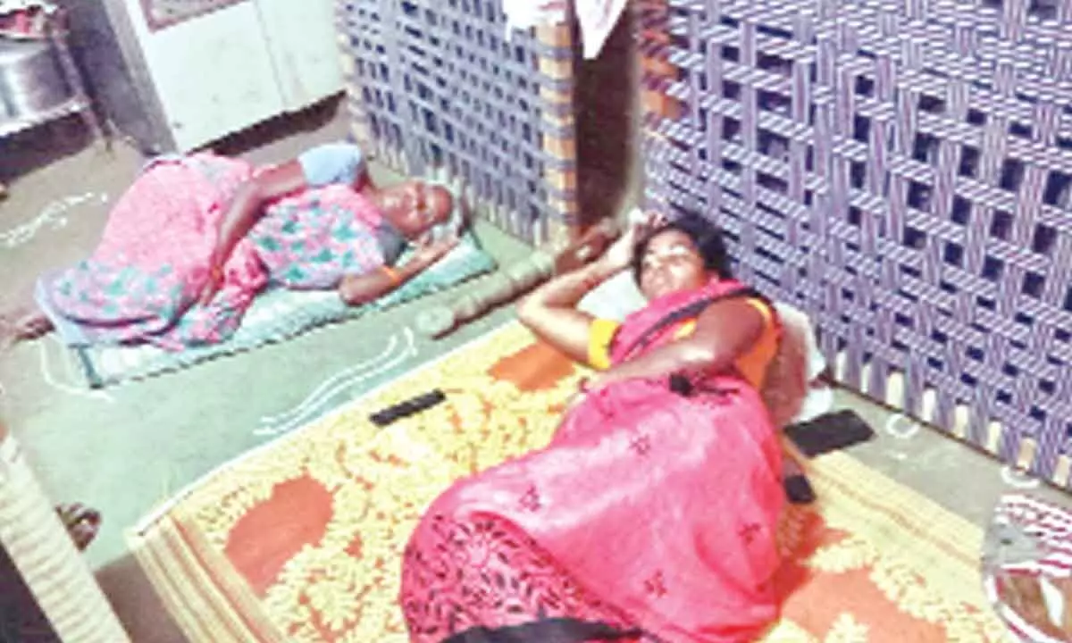 People suffering from viral fever in Tekubaka village in Chintur Agency