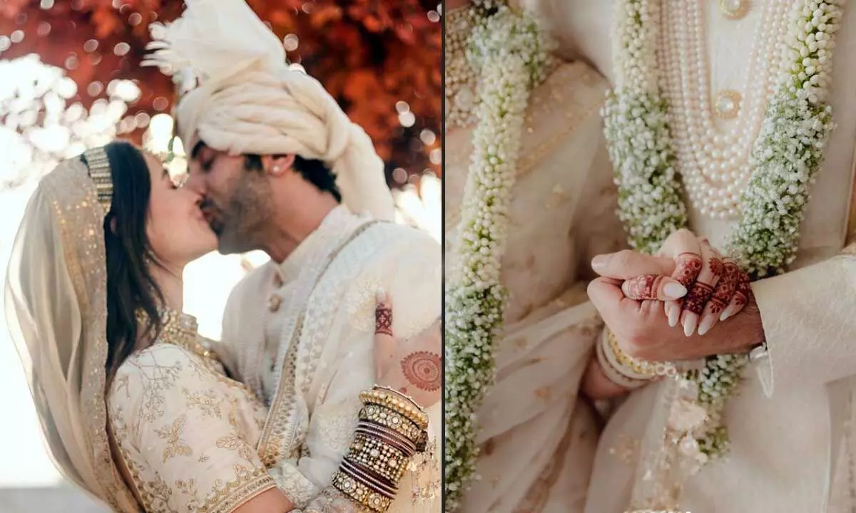 Alia Bhatt Shared Beautiful Wedding Pics And Looked Beautiful Along With Her Dear Husband Ranbir Kapoor
