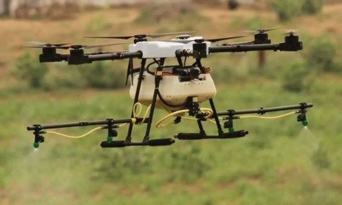 AGRIBOT, the first DGCA-approved drone to be introduced in TS & AP